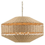 Lulo Wide Pendant - Champagne Bronze / Cord