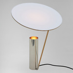Blue Skies Table Lamp - Polished Nickel / White