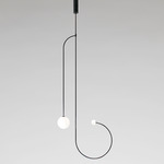 Mobile 11 Chandelier - Black Patina / Opal