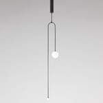 Mobile 7 Chandelier - Black Patina / Opal