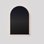 Avior Tunable Touchless LED Arched Mirror - Matte Black / Mirror