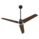 Halcyon Ceiling Fan - Black / Walnut