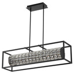 Elan Color-Select Linear Chandelier - Black / Clear