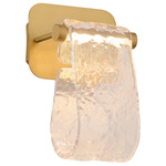 Veer Color-Select Wall Light - Aged Brass / Clear