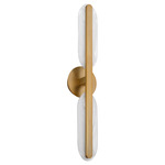 Avian Color-Select Bathroom Vanity Light - Brushed Brass / Frost
