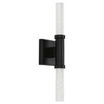 Monet Wall Sconce - Black / Clear