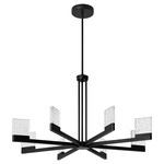 Gamma Color-Select Chandelier - Black / Clear