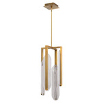 Avian Color-Select Pendant - Brushed Brass / Frost