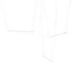 Yo Linea Multi Light Pendant - Natural Anodized / White