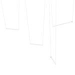 Yo Linea Multi Light Pendant - Natural Anodized / White