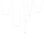 Yo Linea Multi Light Pendant - Natural Anodized / White