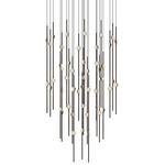 Constellation Aries 48-Light Round Chandelier - Espresso Black / Clear