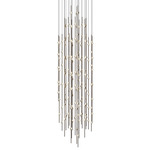 Constellation Andromeda 25 Inch Round Pendant - Espresso Black / Clear