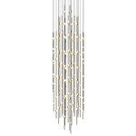 Constellation Andromeda 25 Inch Round Pendant - Espresso Black / White