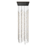 Constellation Andromeda Square Pendant - Espresso Black / Clear