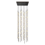Constellation Andromeda Square Pendant - Espresso Black / White