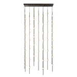 Constellation Andromeda Rectangle Pendant - Espresso Black / White