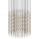 Constellation Centaurus Cylinder Chandelier - Espresso Black / Clear