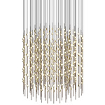 Constellation Centaurus Cylinder Chandelier - Espresso Black / White
