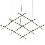 Constellation Aquarius Pendant - Espresso Black / Clear