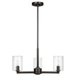 Fullton Glass Chandelier - Midnight Black / Clear