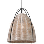 Norman Pendant - Midnight Black / Ash Wicker