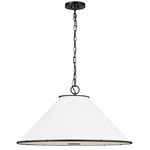 Aldric Pendant - Aged Iron / White Linen