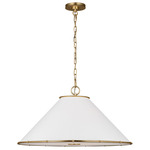 Aldric Pendant - Gild / White Linen