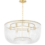 Pierce Pendant - Burnished Brass / Clear
