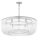 Pierce Pendant - Polished Nickel / Clear