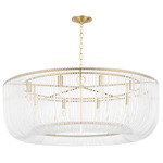 Pierce Pendant - Burnished Brass / Clear