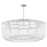 Pierce Pendant - Polished Nickel / Clear