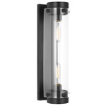 Garrett Wall Sconce - Aged Iron / Clear