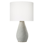 Breccia Table Lamp - Cream Wash / White Linen
