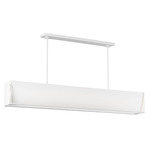 Velero Linear Chandelier - Soft Linen / White