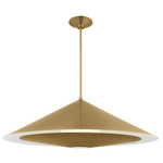 Echo Pendant - Burnished Brass / Clear