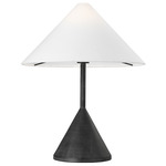 Brachion Table Lamp - Black Pearl / White Linen