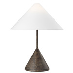 Brachion Table Lamp - Rustic Bronze / White Linen