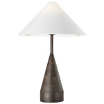 Brachion Large Table Lamp - Rustic Bronze / White Linen