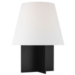 Blocco Table Lamp - Midnight Black / White Linen