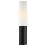 Blocco Floor Lamp - Midnight Black / White Linen