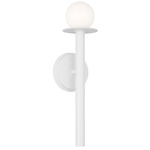 Nodes Wall Sconce - Matte White / Milk