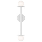Nodes Wall Sconce - Matte White / Milk