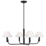 Colfax Chandelier - Aged Iron / White Linen