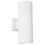 Outdoor Cylinder Wall Light - Textured White