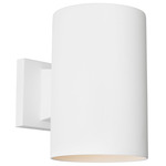 Outdoor Cylinder Wall Light - Textured White