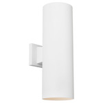 Outdoor Cylinder Wall Light - Textured White