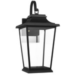 Warren Dark Sky Outdoor Wall Light - Textured Black / Clear