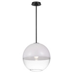 Torian Pendant - Aged Iron / Milk / Clear