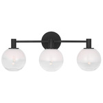Torian Bathroom Vanity Light - Aged Iron / Milk / Clear